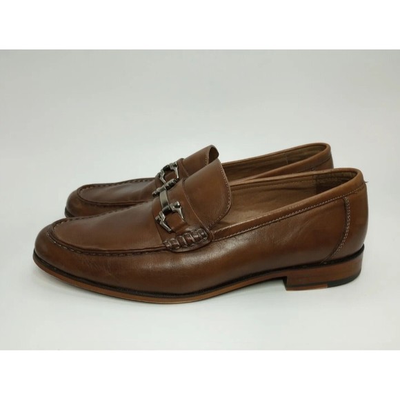 Aston Grey (Ashley) Mens Size 8.5 Brown Leather Style #101076 Loafer - Picture 4 of 11